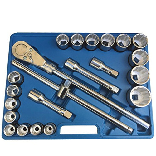SET 22PZ BUSSOLE GRANDI 3/4 POLIGONALI CRICCHETTO CON LEVA CAMION 19-50mm Fai da te/Utensili elettrici e a mano/Utensili a mano/Bussole e set di bussole/Corredi di bussole/Standard Trade Shop italia - Napoli, Commerciovirtuoso.it
