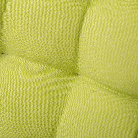 Cuscino Sedia in Tessuto Trapuntato Imbottito 40x40cm con Laccetti Colore Verde