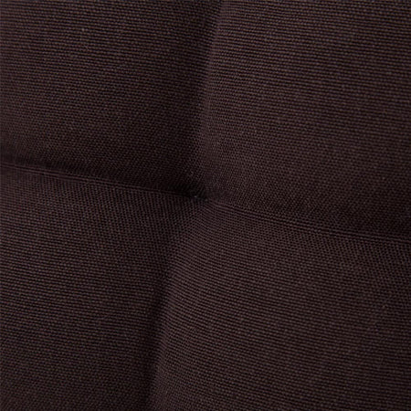 Cuscino Sedia in Tessuto Trapuntato Imbottito 40x40cm con Laccetti Colore Marron