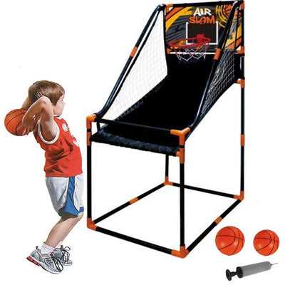 Canestro Basket Arcade PallaCanestro Sala Giochi 2 Palloni Gonfiatore 62x91x145
