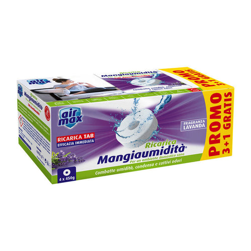 Ricarica per deumidificatore Air max in pastiglia, kit da 4 pezzi da 450 grammi Fai da te/Prodotti per la costruzione/Riscaldamento e raffreddamento/Sistemi mobili di climatizzazione/Deumidificatori La Zappa - Altamura, Commerciovirtuoso.it