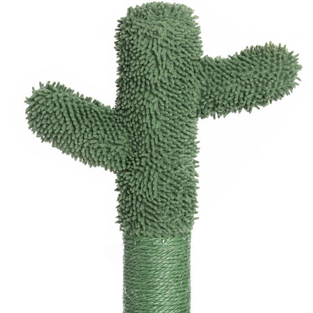 Tiragraffi Graffiatoio Forma Cactus Pianta per Gatti Animali Felini Verde