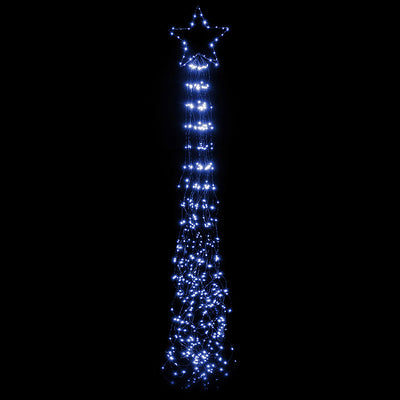Stella Cometa Albero di Natale Puntale Cascata Illuminazione Led Natalizia