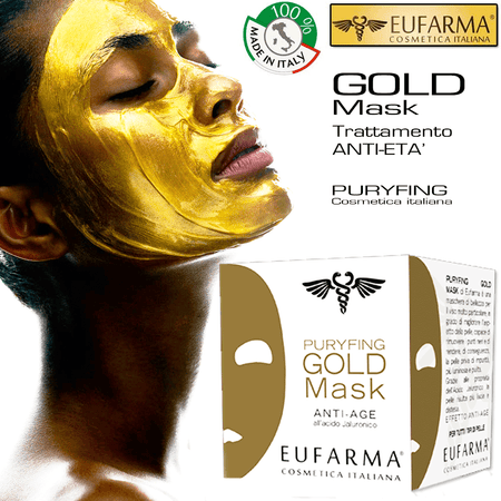 Eufarma Gold Mask Rimozione Punti Neri Puryfing Maschera Viso Beauty 50 Ml Italy