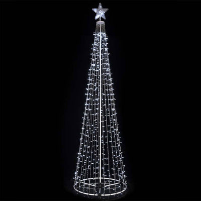 Albero Natale Luminoso Colore Bianco Freddo 753 LED 280cm Decorazione per Estern