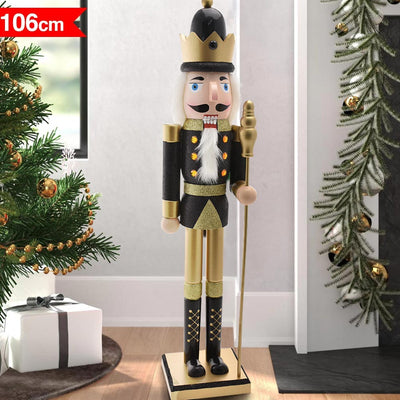Soldato Schiaccianoci di Natale in Legno Altezza 106 cm Decorazioni Natalizie