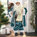 Statuina Babbo Natale Classico 60 cm Colore Tiffany Addobbo Natalizio Realistica