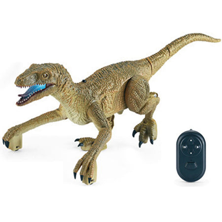 Dinosauro Telecomandato Giocattolo Gioco che Cammina Elettronico Velociraptor
