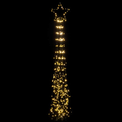 Stella Cometa per Albero di Natale Puntale Cascata con 465 Led Bianco Caldo