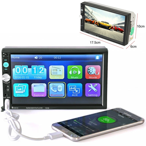 Stereo 7023b Lcd 7,0 Full Hd 1080p Auto Mp4 Mp5 Radio Fm Bluetooth Telecomando Elettronica/Elettronica per veicoli/Elettronica per auto/Sistemi audio/Autoradio Trade Shop italia - Napoli, Commerciovirtuoso.it