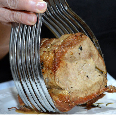 Pinza Taglia Affetta Arrosto Fette Carne Roast Beef in Alluminio