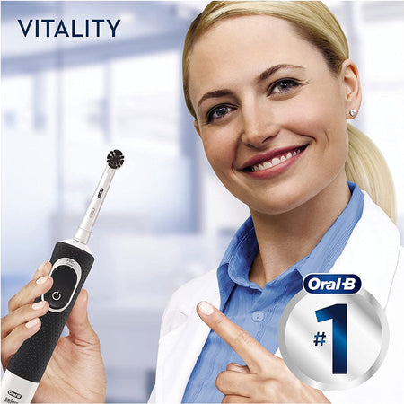 Oral-B Cross Action Vitality 100 Spazzolino Elettrico Setole Carbone 1 Testina