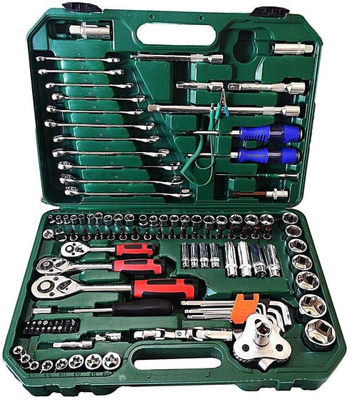 SET KIT UTENSILI 121 PZ BUSSOLE CHIAVE CHIAVI CRICCHETTO ATTREZZI 1/4 3/8 1/2 Fai da te/Utensili elettrici e a mano/Utensili a mano/Set di attrezzi Trade Shop italia - Napoli, Commerciovirtuoso.it