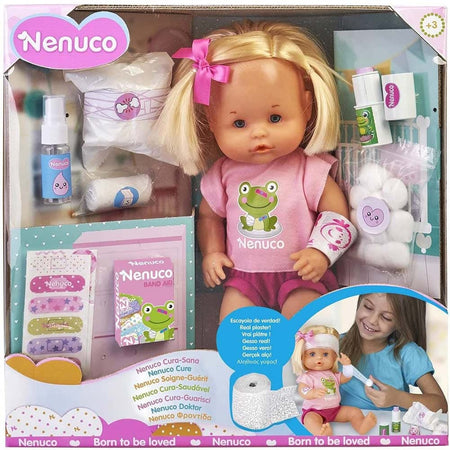 Nenuco Bambola Cura Sana con Diversi Accessori 35 cm