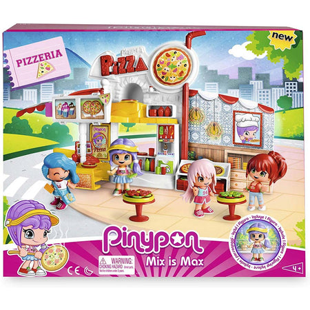 Playset PiniPon Mix Max Pizzeria con Bambola Personaggio e Accessori Gioco