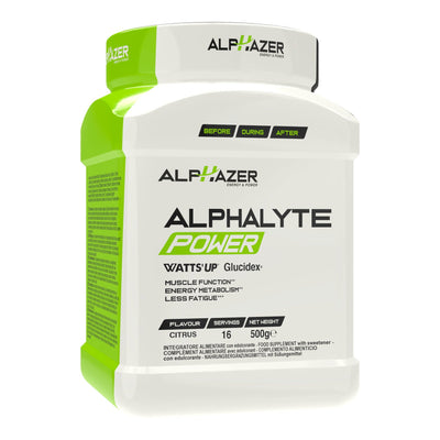 ALPHAZER Alphalyte Power 500 grammi Salute e cura della persona/Alimentazione e nutrizione/Integratori per lo sport/Integratori di carboidrati Tock Black - Solofra, Commerciovirtuoso.it