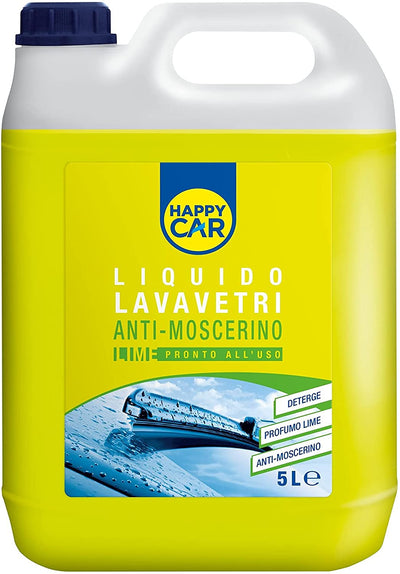 Happy car Liquido Lavavetri estivo auto Lime 5L Auto e Moto/Cura auto e moto/Pulizia finestrini/Detergenti lavavetri Scontolo.net - Potenza, Commerciovirtuoso.it
