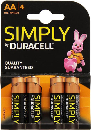 Duracell Simply Batterie Alcaline, Stilo, AA Elettronica/Pile e caricabatterie/Pile monouso Colella Ricambi - Casoria, Commerciovirtuoso.it