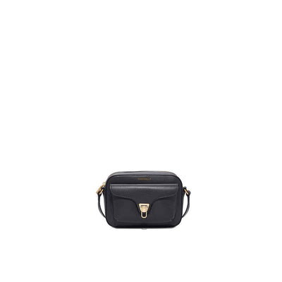 Coccinelle Handbag Bottalatino Leather Borsa A Tracolla Donna Nera Con Patta E Tasca Frontale Moda/Donna/Borse/Borse a tracolla OMS Profumi & Borse - Milano, Commerciovirtuoso.it