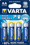 Batterie 1,5V Alcalina Stilo Varta 4pz Blister High Energy Elettronica/Pile e caricabatterie/Pile monouso Colella Ricambi - Casoria, Commerciovirtuoso.it