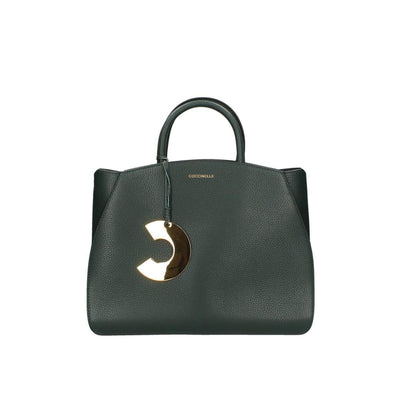 Coccinelle Handbag Grainy Leather Borsa Donna Nera 2 Manici Con Pendente Logo C Moda/Donna/Borse/Borse a mano OMS Profumi & Borse - Milano, Commerciovirtuoso.it