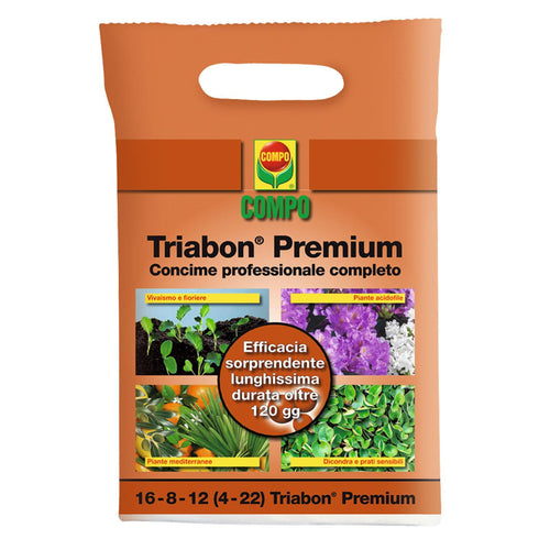 Concime Universale Triabon per piante e fiori granulare a lenta cessione 4 kg Giardino e giardinaggio/Giardinaggio/Fertilizzanti e concimi/Fertilizzanti multiuso La Zappa - Altamura, Commerciovirtuoso.it