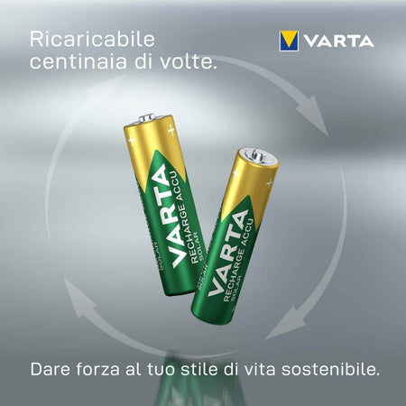 VARTA Batterie ricaricabili AA Elettronica/Pile e caricabatterie/Pile monouso Colella Ricambi - Casoria, Commerciovirtuoso.it
