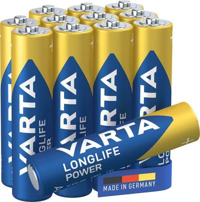 Varta Longlife Power High Energy Batteria Alcalina, Ministilo AAA Lr03  Confezione da 12 Pile Elettronica/Pile e caricabatterie/Pile monouso Colella Ricambi - Casoria, Commerciovirtuoso.it