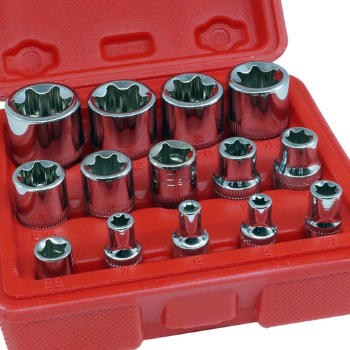 SET KIT 14 PZ CHIAVI A BUSSOLE TORX IN LEGA DA 4 A 24 MM ATTACCO 1/2 1/4 3/8 Fai da te/Utensili elettrici e a mano/Utensili a mano/Chiavi e chiavi inglesi/Chiavi esagonali Trade Shop italia - Napoli, Commerciovirtuoso.it