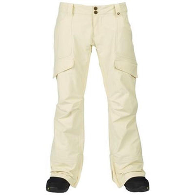 Burton Lucky Pant Pantalone Snowboard Canvas Bianco Donna Taglio Sig Fit Tinta Unita Sport e tempo libero/Attività ricreative all'aperto/Sport invernali/Snowboard/Abbigliamento/Donna/Pantaloni Snotshop - Roma, Commerciovirtuoso.it