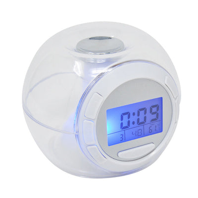 Orologio Digitale con Luce LED Suoni Naturali Data Timer Meteo Temperatura Casa