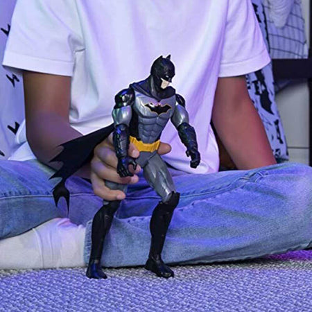 Action Figures Personaggio Batman Metallizzato Snodato 30cm Giocattolo Bambini