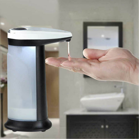 Dispenser Sapone Automatico 400ML Erogatore Sapone Mani Con Sensore a Infrarossi