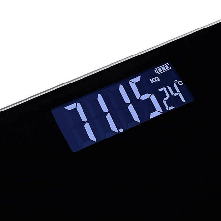 Bilancia Pesapersona Digitale Display LCD Design Slim Max 180Kg da Bagno Nero