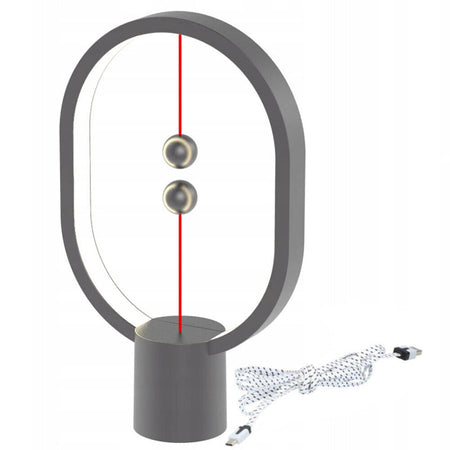 Lampada da Tavolo Scrivania Balance Ellisse Magnetico USB a LED Design Moderna