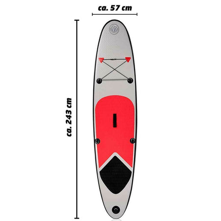 Tavola da Surf Gonfiabile 243x57cm Paddle Board per Pagaia con Gonfiatore Mare