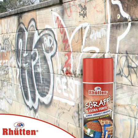 Sgraffi Extra Forte Spray Cancella Graffiti Elimina Vernice Muro 400ml Rhutten