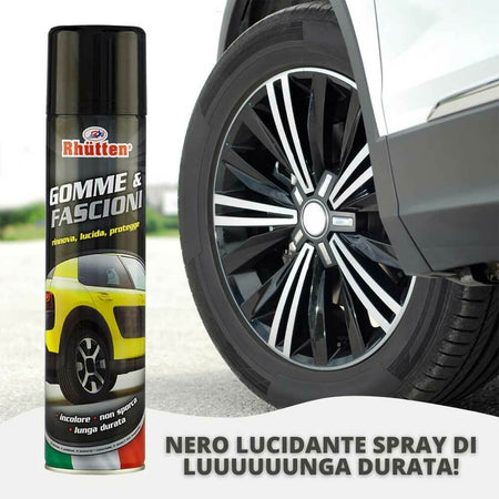 Rhutten Detergente Lucidante Protettivo Gomme Pneumatici e Fascioni 400ml Spray