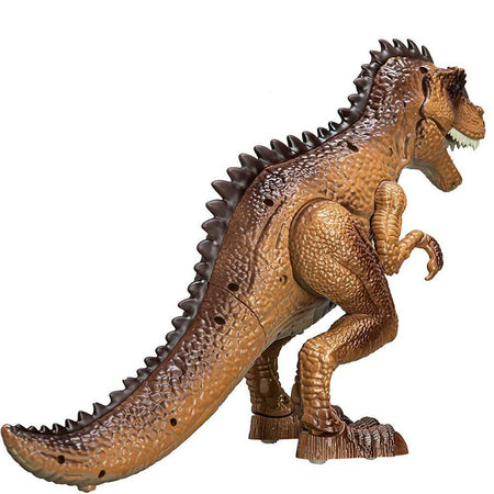 Palyset Dinosauro T-Rex Camminante + Pistola Giocattolo Bambini Luci Suoni Fumo