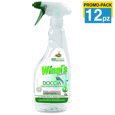 12 x Winni's Naturel Doccia Pulita Senza Fatica Promo Pack 12 Bottiglie 500ml