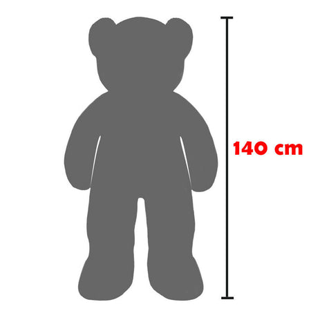 Peluche Orso Gigante XXL Alto 150cm Pupazzo Bambini Orsacchiotto Morbido Crema