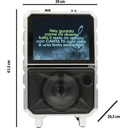 Canta Tu Karaoke Impianto Audio Video Portatile Incluso 1 Microfono Wireless