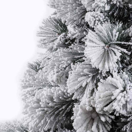 Albero Di Natale Innevato Gran Sasso 150cm 539 Rami Super Folto Effetto Neve