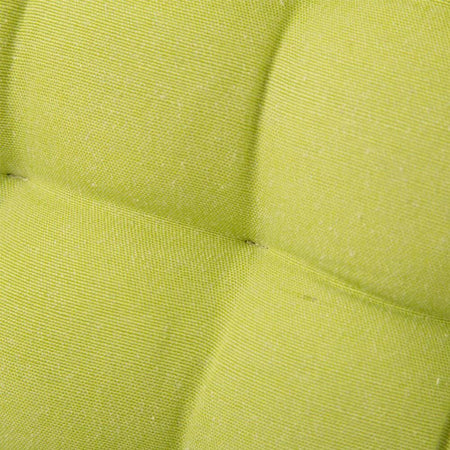 Cuscino Sedia in Tessuto Trapuntato Imbottito 40x40cm con Laccetti Colore Verde