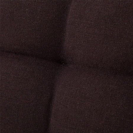 Cuscino Sedia in Tessuto Trapuntato Imbottito 40x40cm con Laccetti Colore Marron