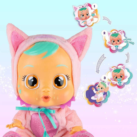 Cry Babies Fantasy Foxie La Volpe Bambola Interattiva Piange Con Ciuccio
