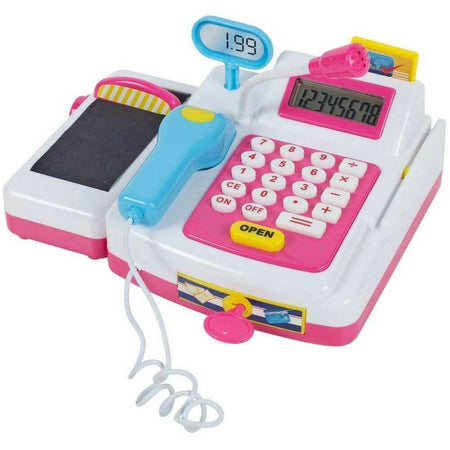 Registratore di Cassa Digitale con Scanner e Calcolatrice Giocattoli per Bambini