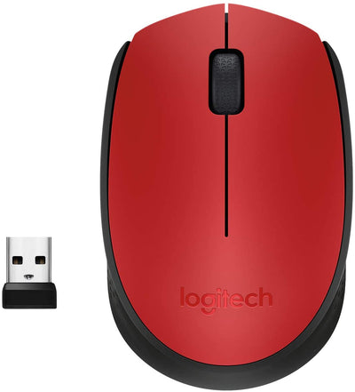 Logitech Mouse M171 Wireless Nero e Rosso 004641