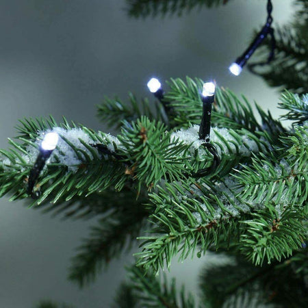 Catena Luminosa 1000 LED Luci Albero Natale Lucciole Bianco Freddo Esterno 24V