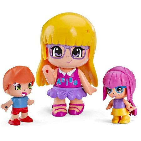 Playset Scuola Pinypon Mix Max con 3 Bambole Personaggi e Accessori Gioco